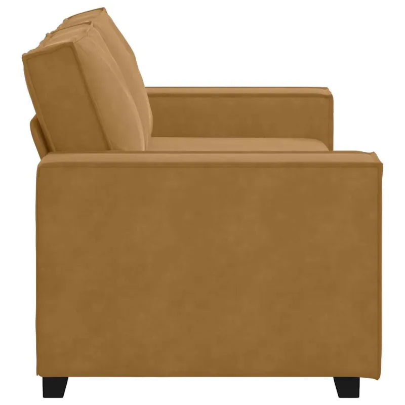 Dvivietė sofa, ruda, 180x78x84 cm, aksominė