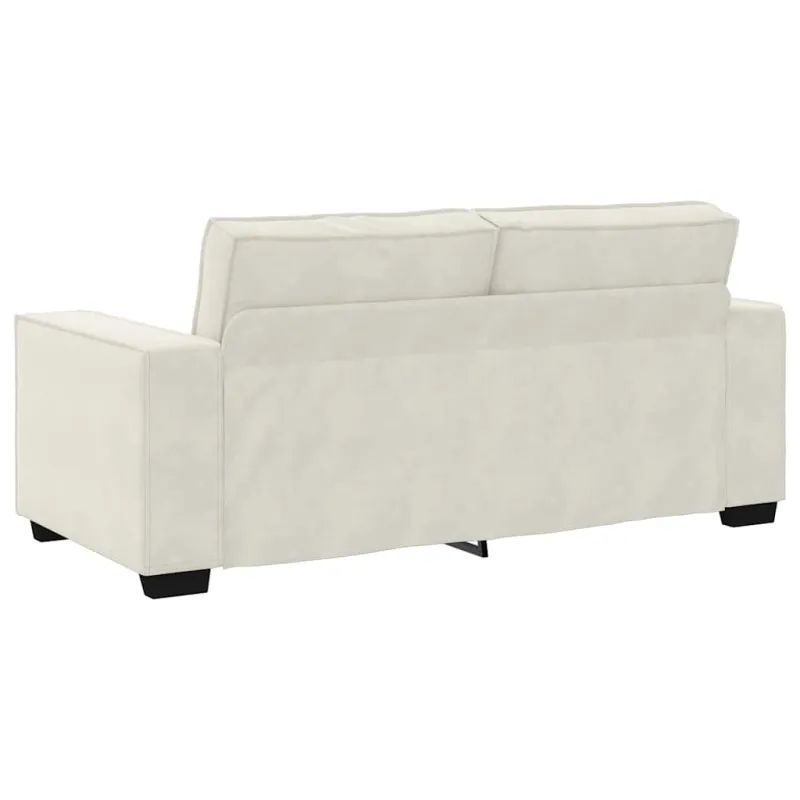 Dvivietė sofa, kreminės spalvos, 180x78x84 cm, aksominė