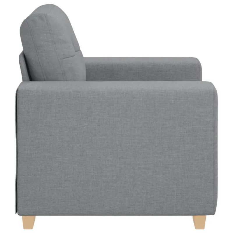 Sofa-kėdė, šviesiai pilka, 100x78x80 cm, audinys
