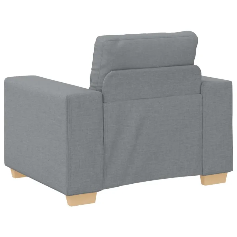 Sofa-kėdė, šviesiai pilka, 100x78x80 cm, audinys