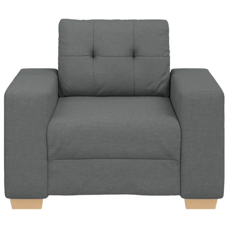Sofa-kėdė, tamsiai pilka, 100x78x80 cm, audinys