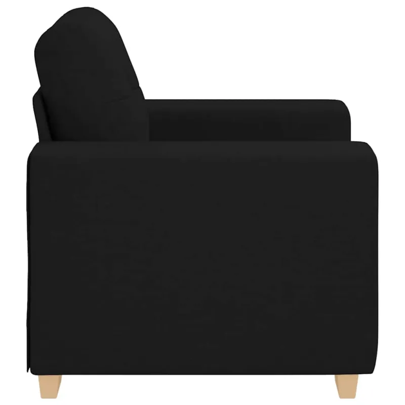 Sofa-kėdė, juoda, 100x78x80 cm, audinys