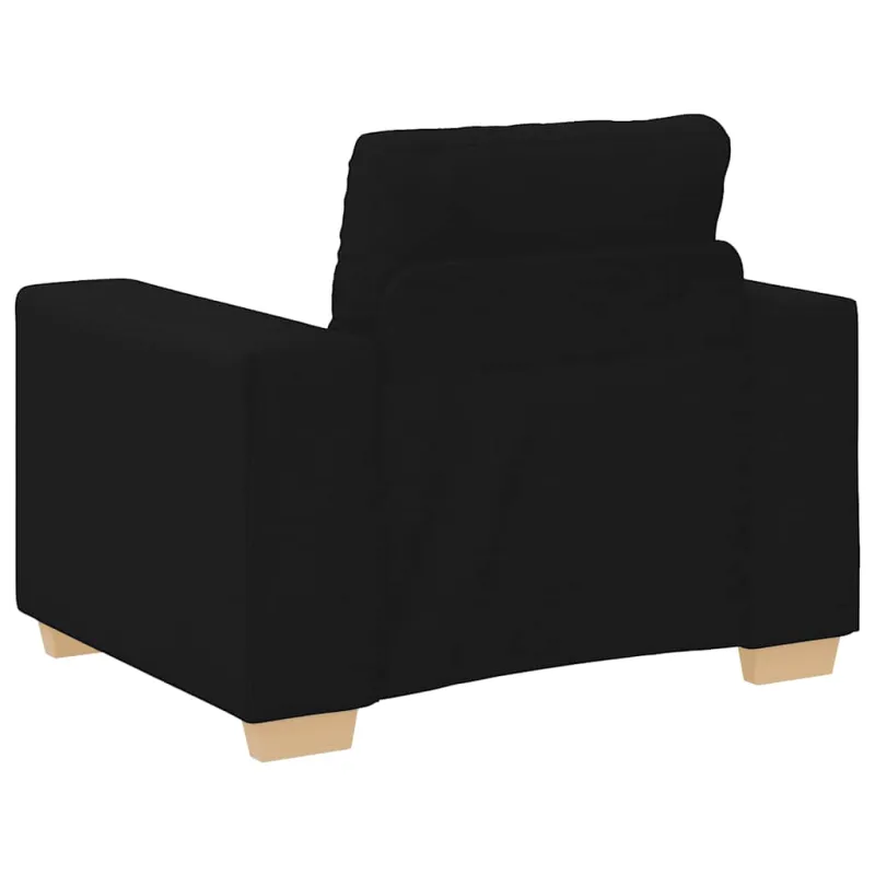 Sofa-kėdė, juoda, 100x78x80 cm, audinys