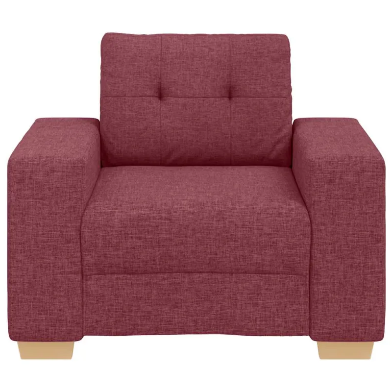 Sofa-kėdė, vyno raudonumo, 100x78x80cm, audinys