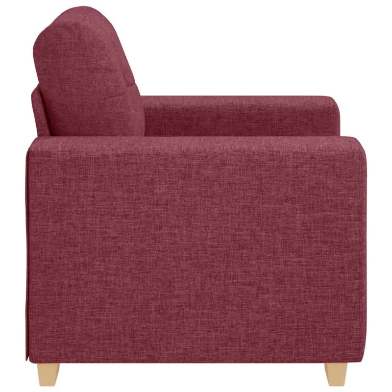 Sofa-kėdė, vyno raudonumo, 100x78x80cm, audinys