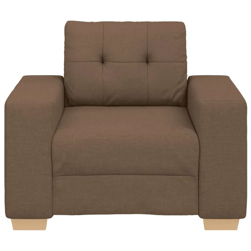 Sofa-kėdė, ruda, 100x78x80 cm, audinys