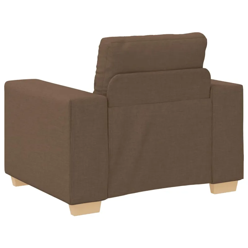 Sofa-kėdė, ruda, 100x78x80 cm, audinys