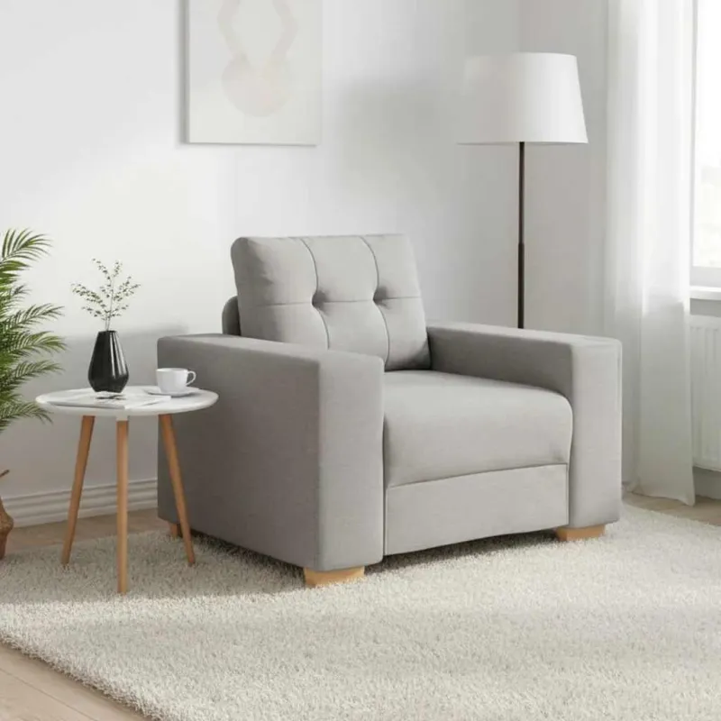 Sofa-kėdė, debesų pilka, 100x78x80 cm, audinys