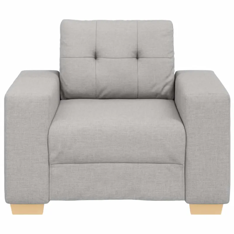 Sofa-kėdė, debesų pilka, 100x78x80 cm, audinys