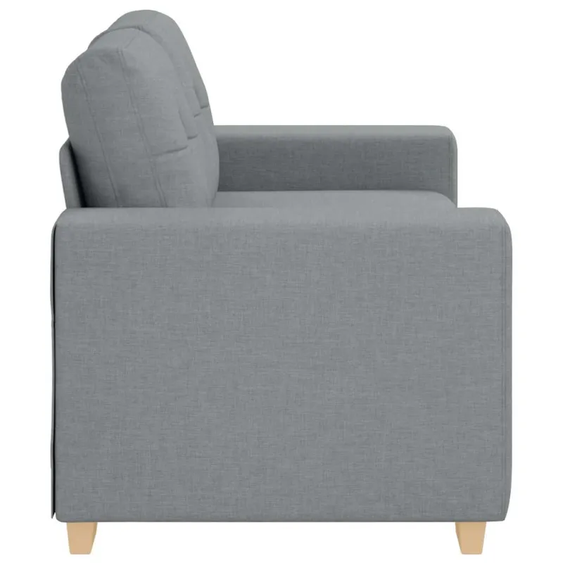 Dvivietė sofa, šviesiai pilka, 160x77x82 cm, audinys