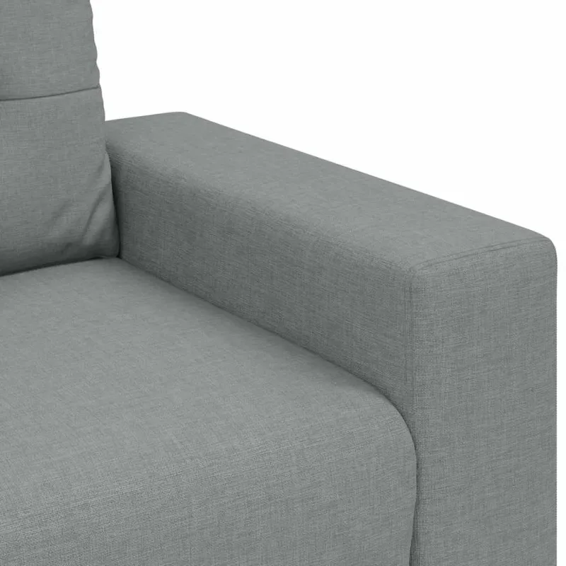 Dvivietė sofa, šviesiai pilka, 160x77x82 cm, audinys