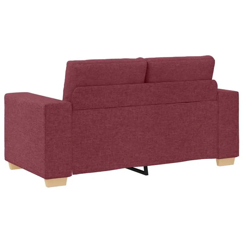 Dvivietė sofa, vyno raudonumo, 160x77x82 cm, audinys