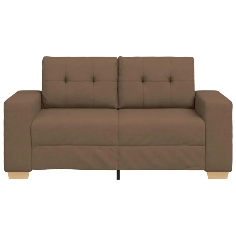 Dvivietė sofa, ruda, 160x77x82 cm, audinys