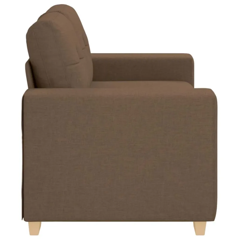 Dvivietė sofa, ruda, 160x77x82 cm, audinys