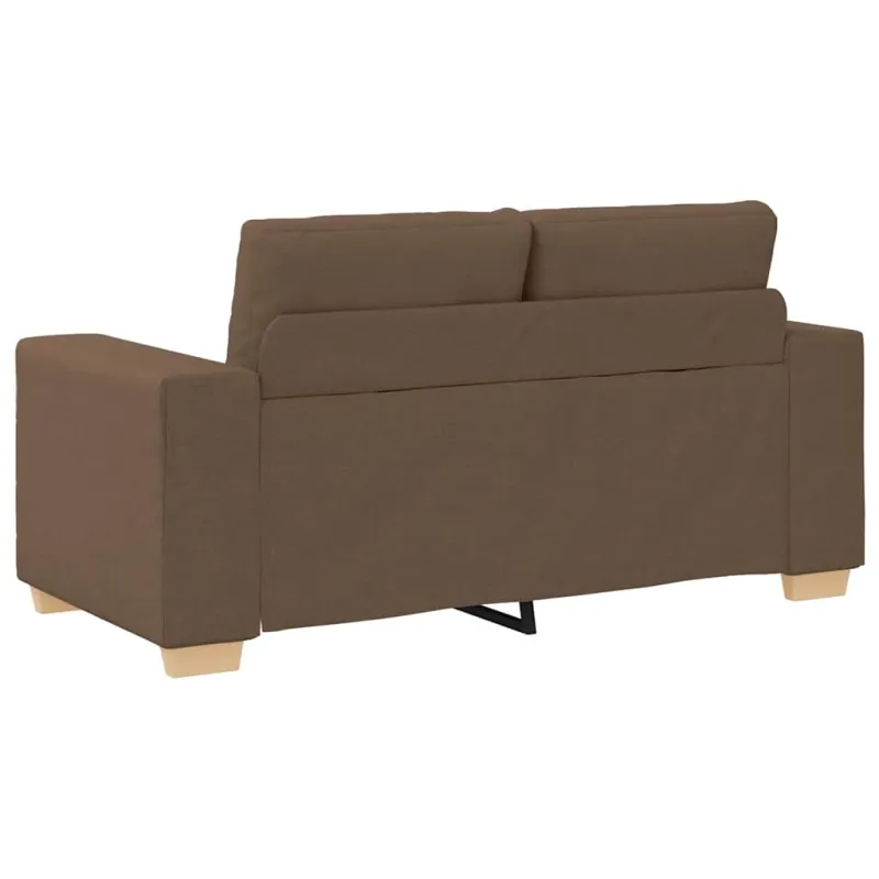 Dvivietė sofa, ruda, 160x77x82 cm, audinys