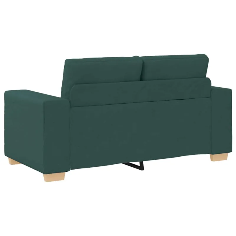 Dvivietė sofa, tamsiai žalia, 160x77x82 cm, audinys