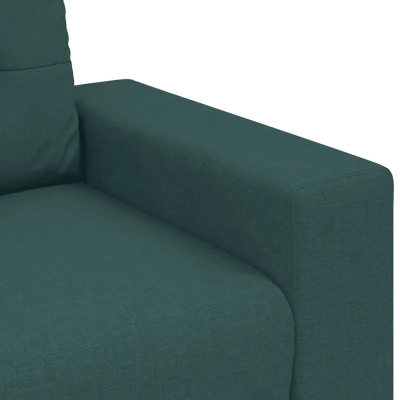 Dvivietė sofa, tamsiai žalia, 160x77x82 cm, audinys
