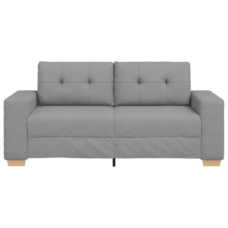 Dvivietė sofa, šviesiai pilka, 180x77x82 cm, audinys