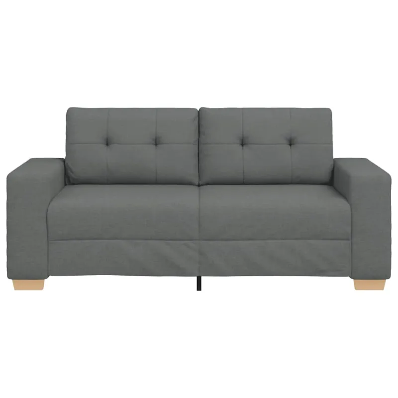 Dvivietė sofa, tamsiai pilka, 180x77x82 cm, audinys