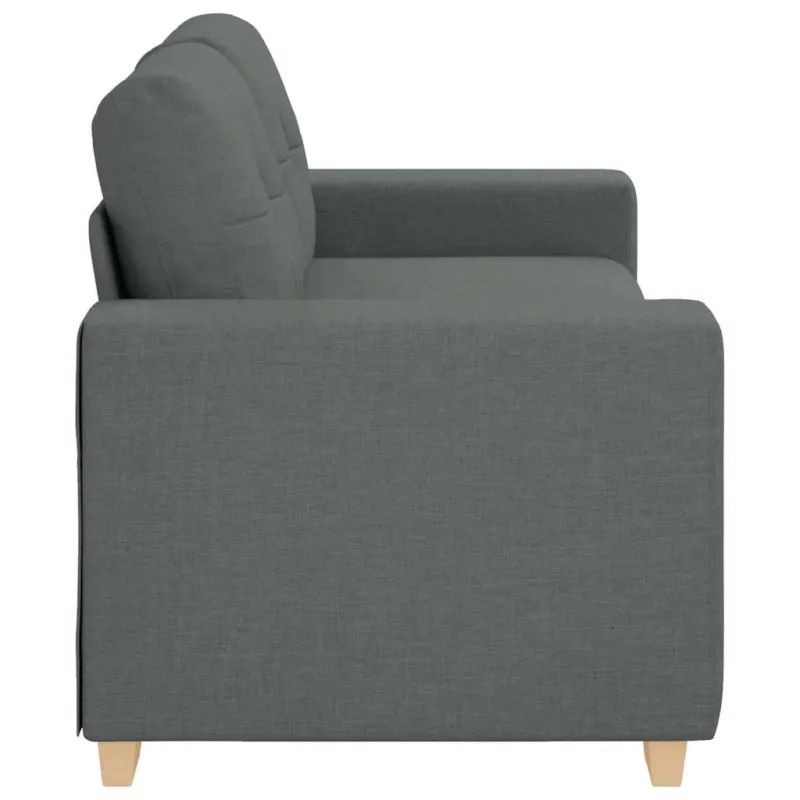 Dvivietė sofa, tamsiai pilka, 180x77x82 cm, audinys