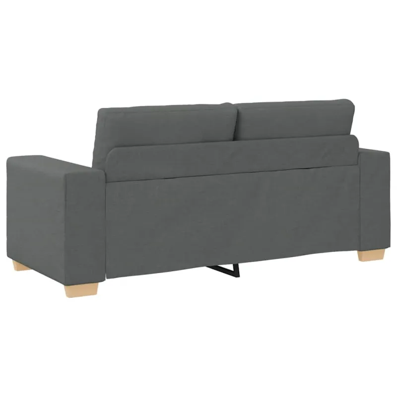 Dvivietė sofa, tamsiai pilka, 180x77x82 cm, audinys