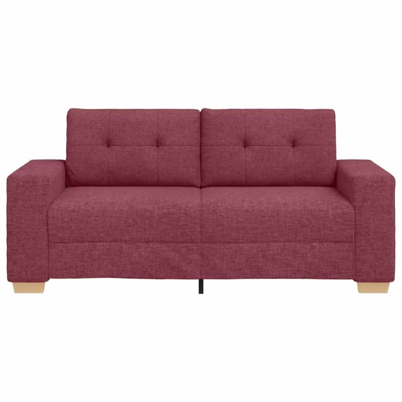 Dvivietė sofa, vyno raudonumo, 180x77x82 cm, audinys