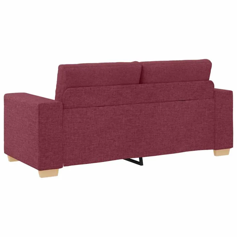 Dvivietė sofa, vyno raudonumo, 180x77x82 cm, audinys