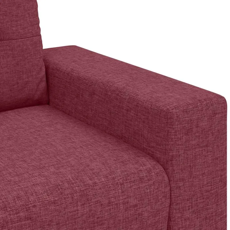 Dvivietė sofa, vyno raudonumo, 180x77x82 cm, audinys