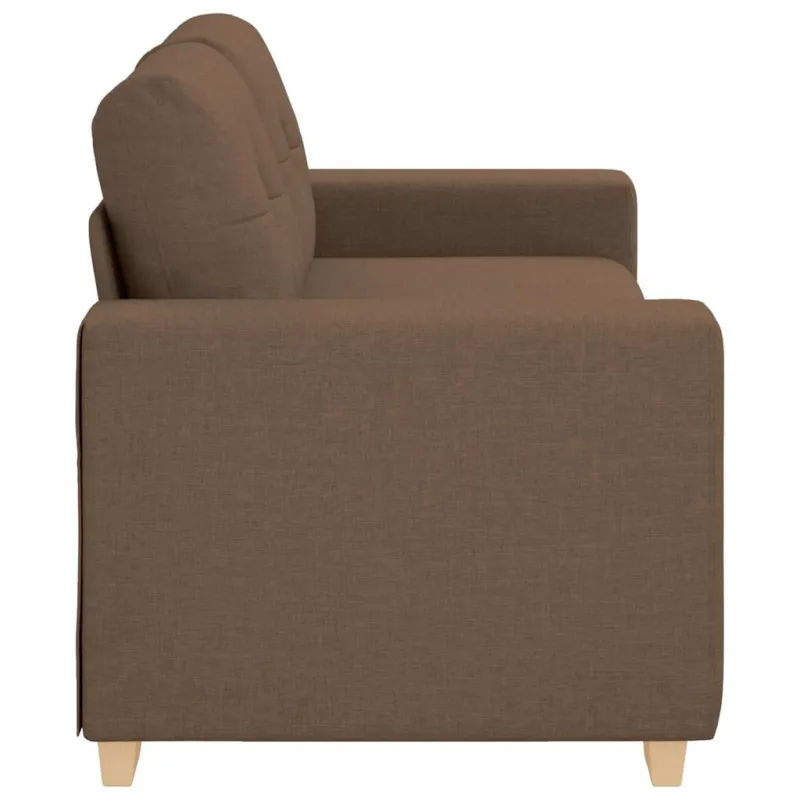Dvivietė sofa, ruda, 180x77x82 cm, audinys