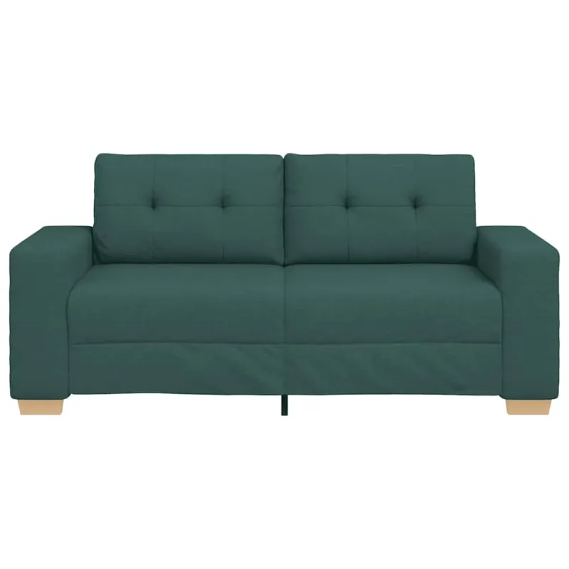 Dvivietė sofa, tamsiai žalia, 180x77x82 cm, audinys