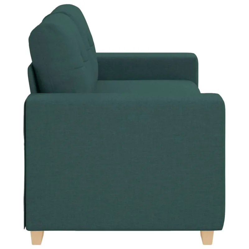 Dvivietė sofa, tamsiai žalia, 180x77x82 cm, audinys