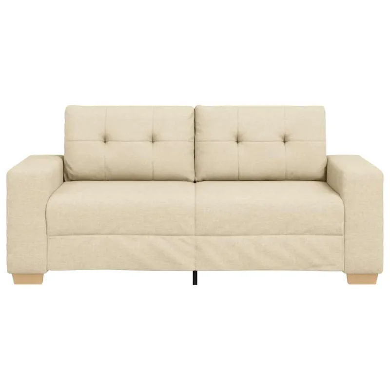 Dvivietė sofa, kreminės spalvos, 180x77x82 cm, audinys