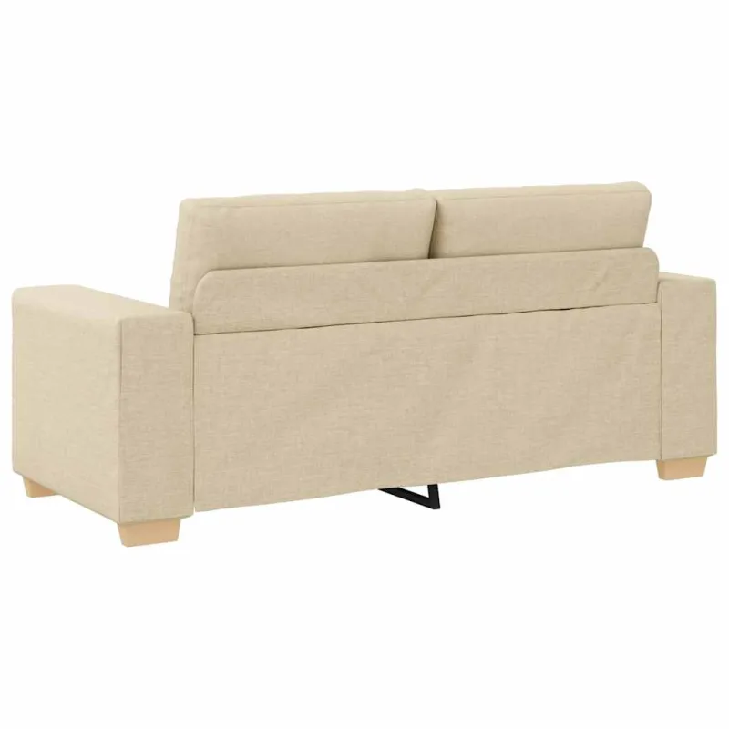 Dvivietė sofa, kreminės spalvos, 180x77x82 cm, audinys