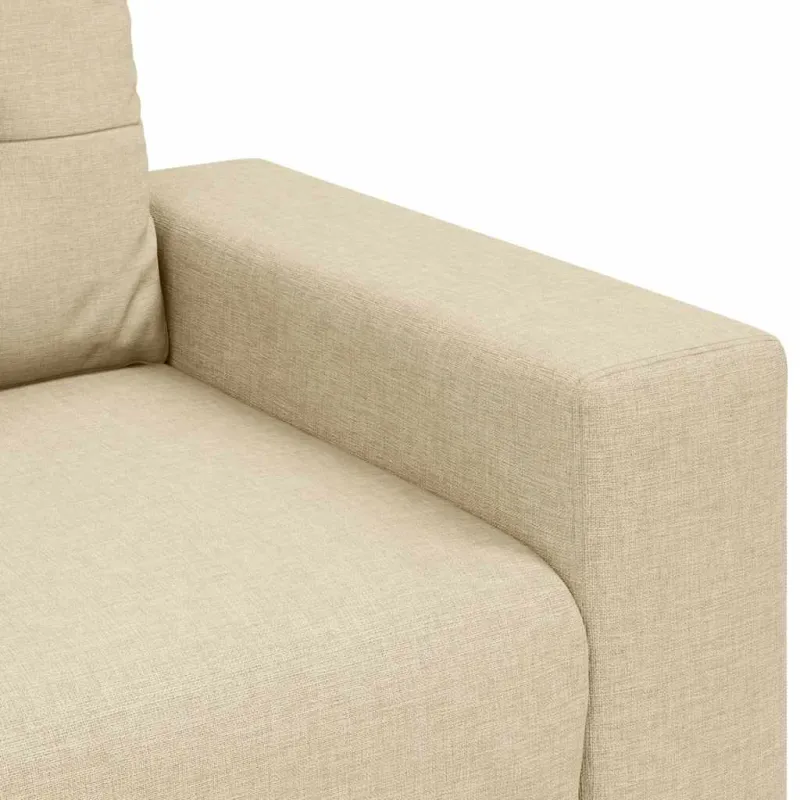 Dvivietė sofa, kreminės spalvos, 180x77x82 cm, audinys