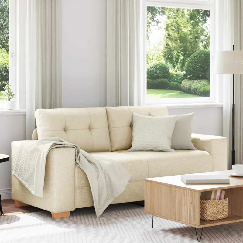 Dvivietė sofa, lininė, 180x77x82 cm