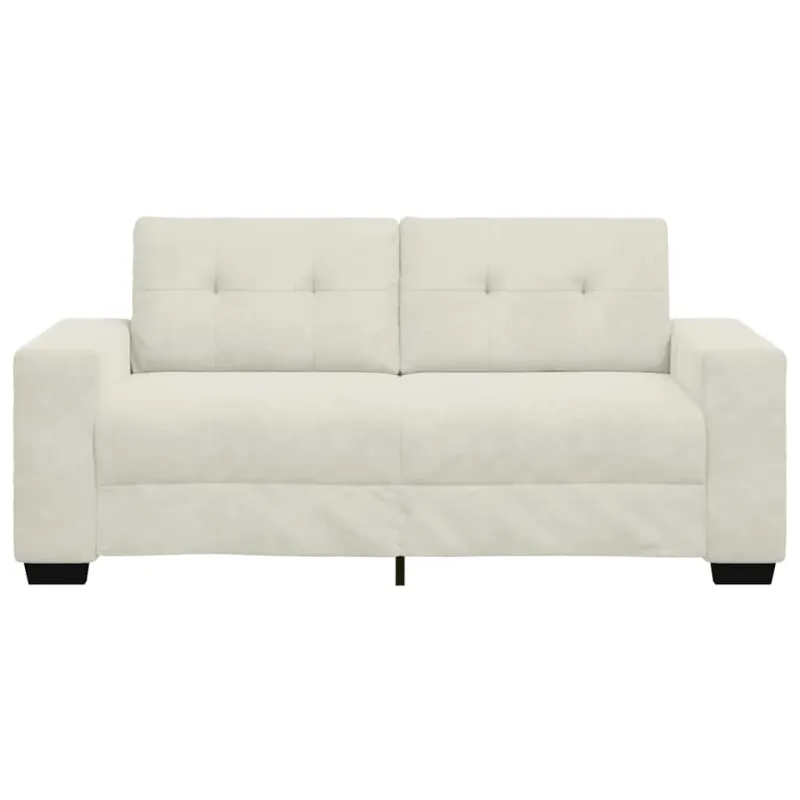 Dvivietė sofa, kreminės spalvos, 180x77x82 cm, aksominė