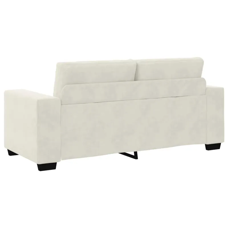 Dvivietė sofa, kreminės spalvos, 180x77x82 cm, aksominė