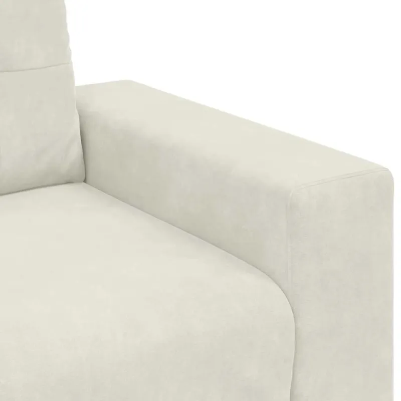 Dvivietė sofa, kreminės spalvos, 180x77x82 cm, aksominė