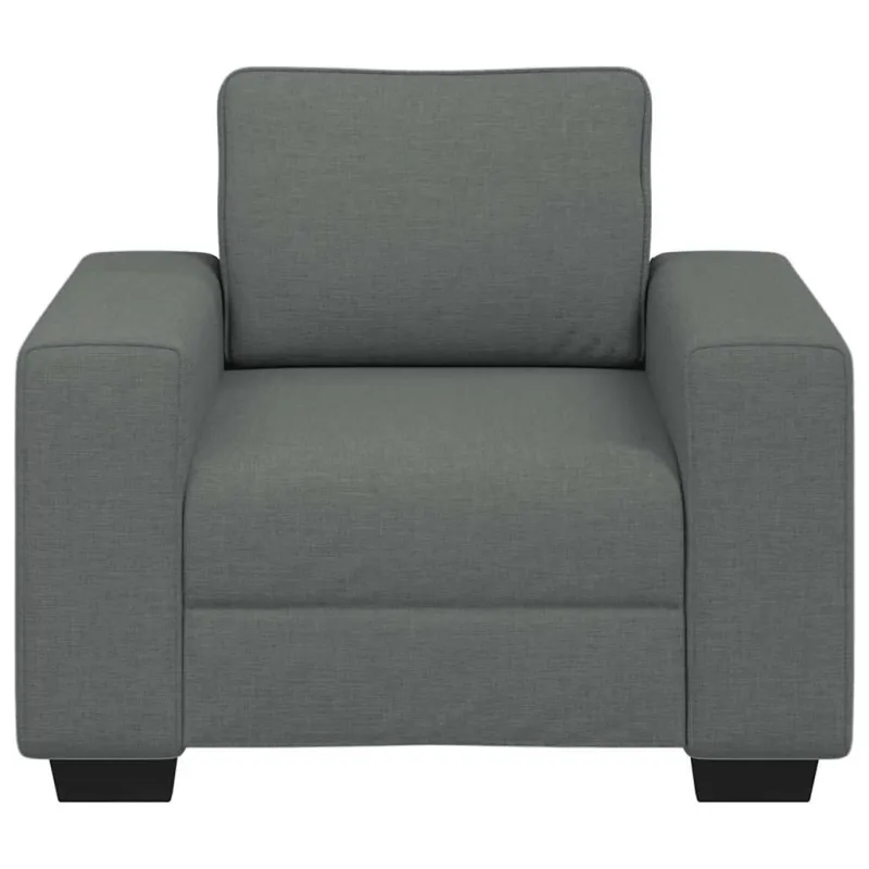 Sofa-kėdė, tamsiai pilka, 100x77x82 cm, audinys