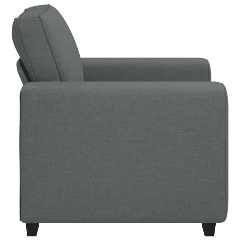 Sofa-kėdė, tamsiai pilka, 100x77x82 cm, audinys