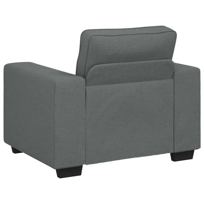 Sofa-kėdė, tamsiai pilka, 100x77x82 cm, audinys