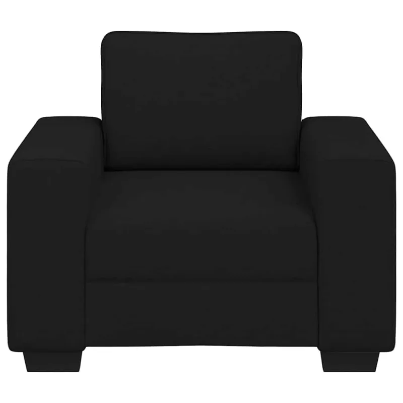 Sofa-kėdė, juoda, 100x77x82 cm, audinys