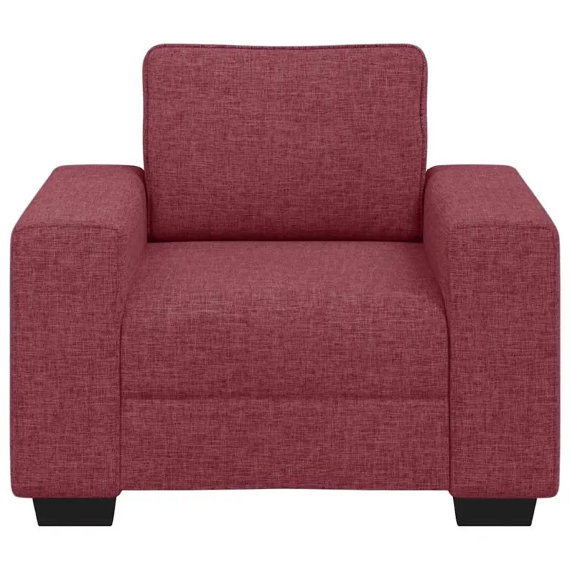 Sofa-kėdė, vyno raudonumo, 100x77x82 cm, audinys