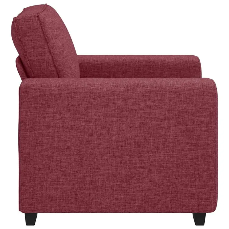 Sofa-kėdė, vyno raudonumo, 100x77x82 cm, audinys