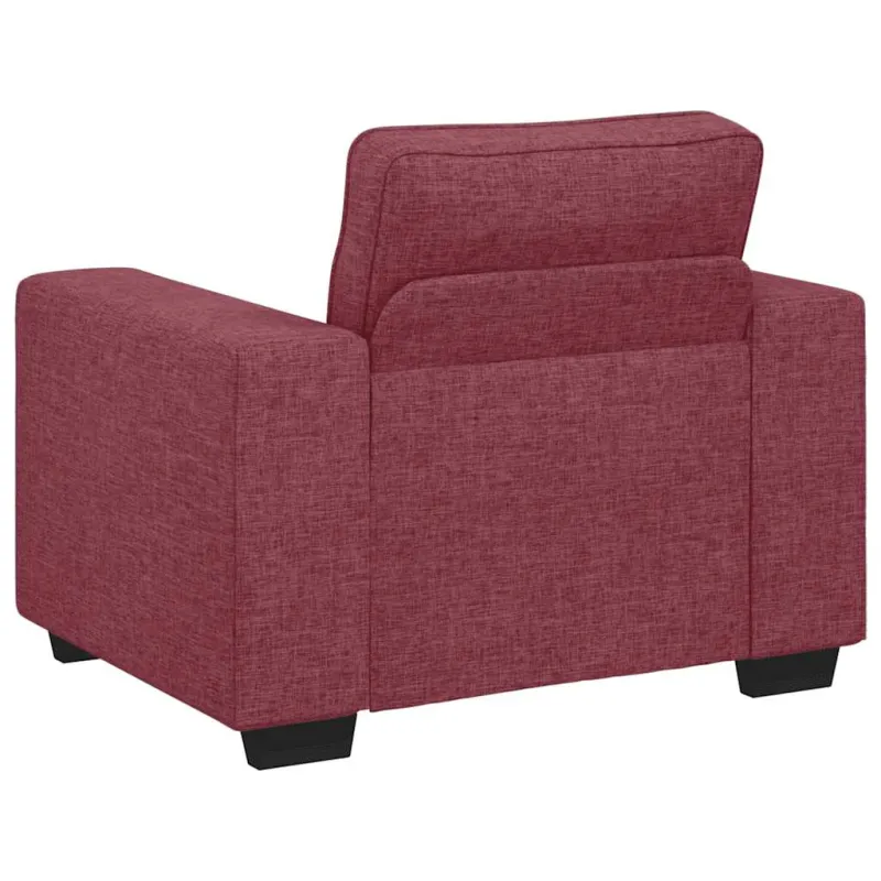 Sofa-kėdė, vyno raudonumo, 100x77x82 cm, audinys
