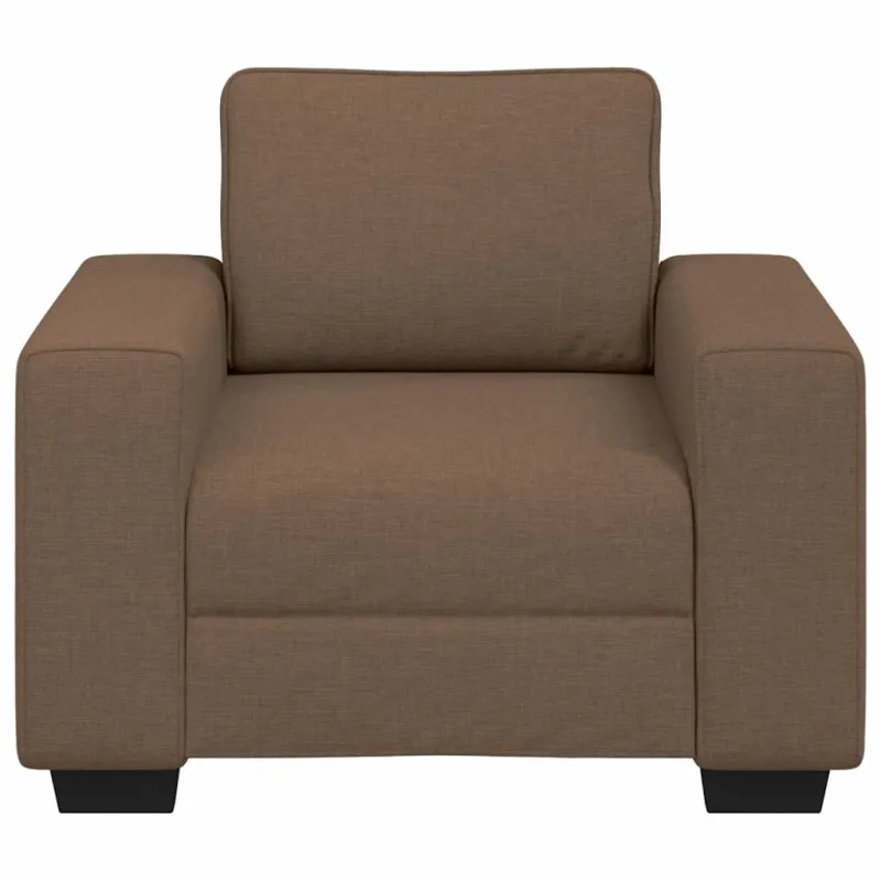 Sofa-kėdė, ruda, 100x77x82 cm, audinys