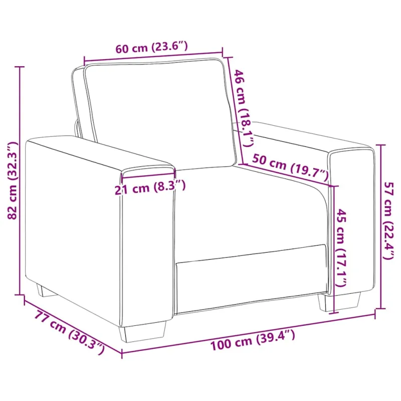 Sofa-kėdė, tamsiai žalia, 100x77x82 cm, audinys