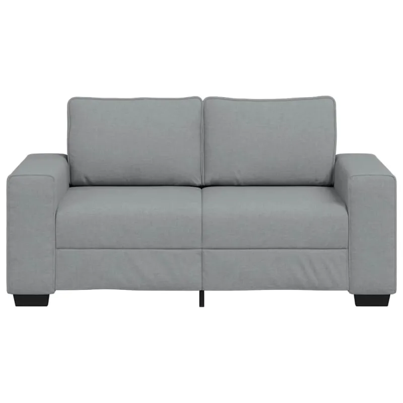 Dvivietė sofa, šviesiai pilka, 160x77x82 cm, audinys