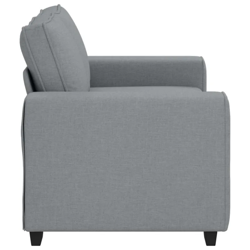 Dvivietė sofa, šviesiai pilka, 160x77x82 cm, audinys