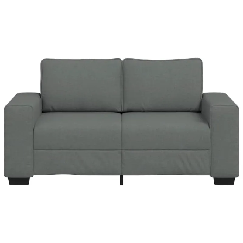 Dvivietė sofa, tamsiai pilka, 160x77x82 cm, audinys